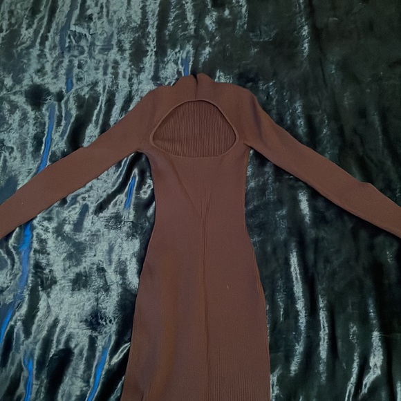 Aritzia Babaton Gray/Navy Bodycon Midi Dress - Picture 6 of 8